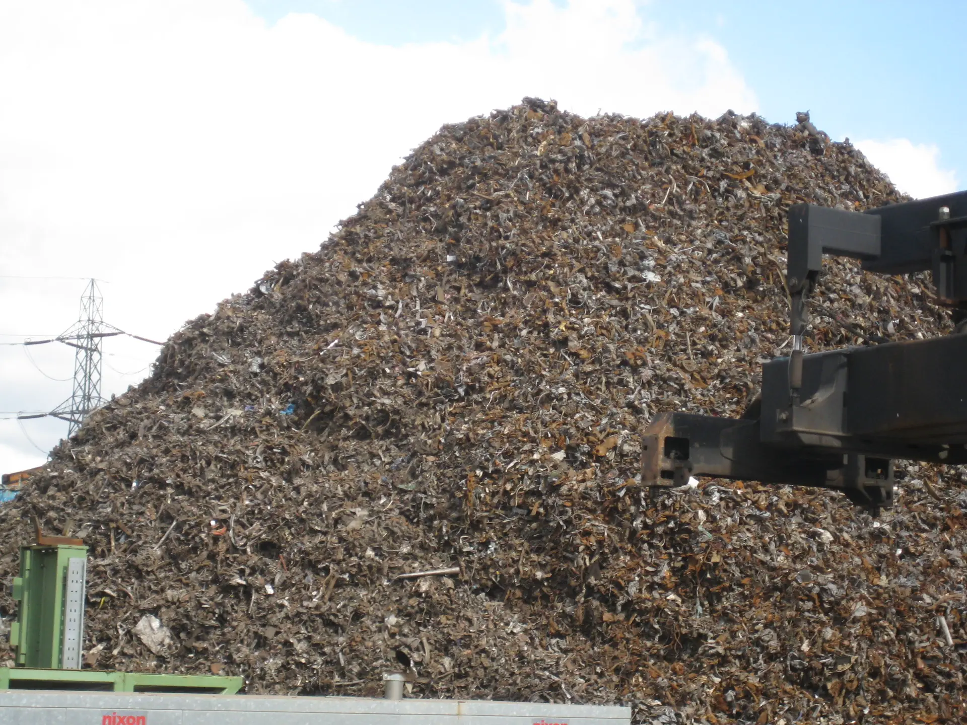 Prepared steel scrap stockpile